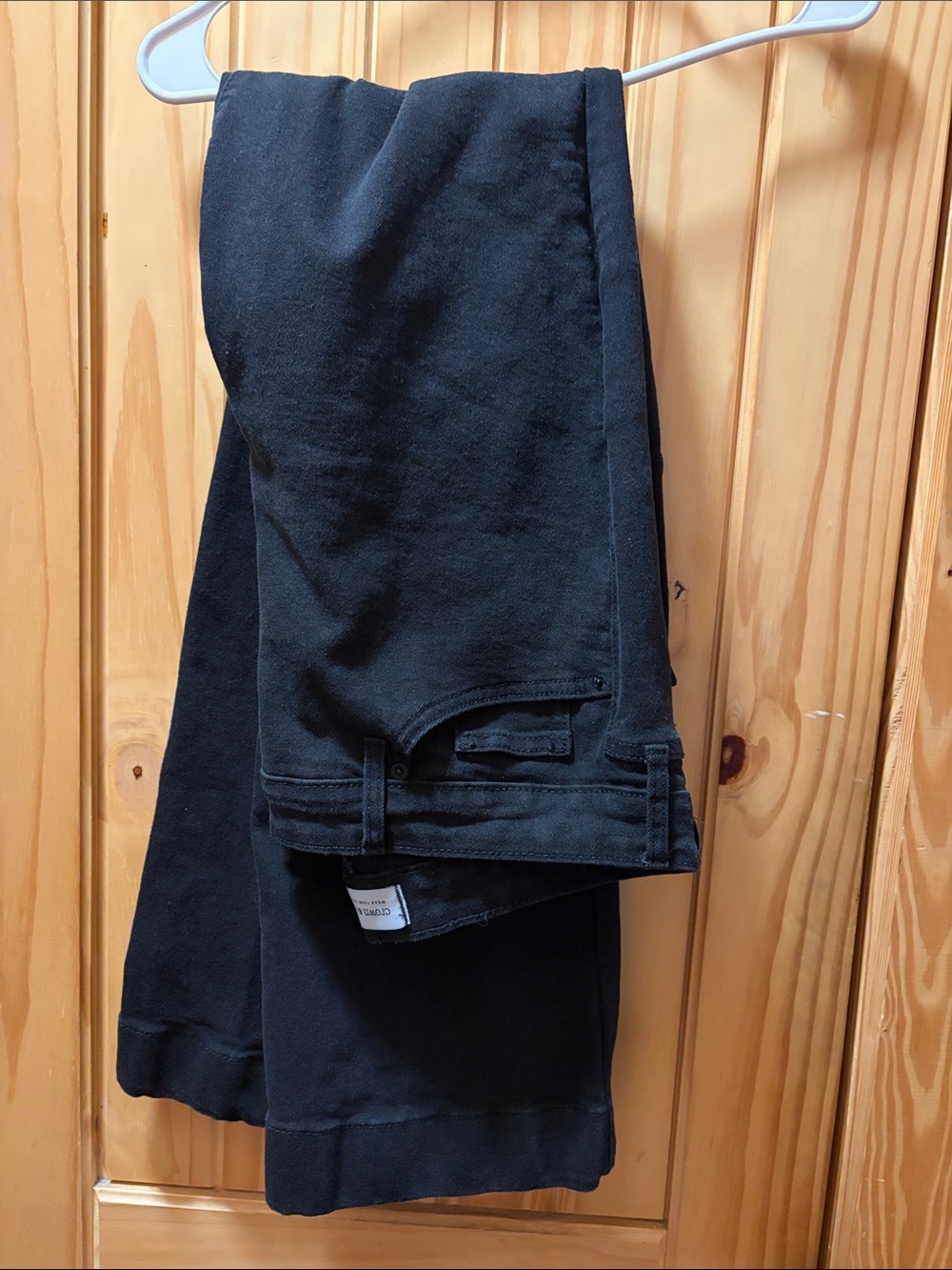 crown & ivy Black Straight-Leg Pants